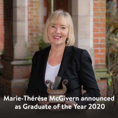 Marie-Thérèse McGivern announced as Graduate of the Year 2020