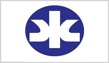 Kimberly-Clark stylized logo, white on blue