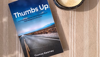 Cover of 'Thumbs Up' by Thomas Kearney, hitchhiker and Queen's graduate