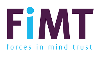 FiMT logo with FMT in uppercase purple and i in lowercase sky blue