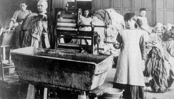 Black and white image of life in a Magdalene Laundry