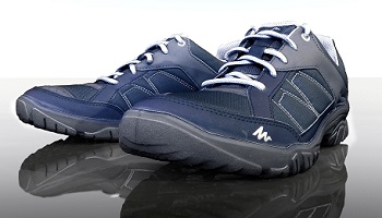 Pair of sports shoes in blue