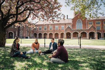 Students at the Quad