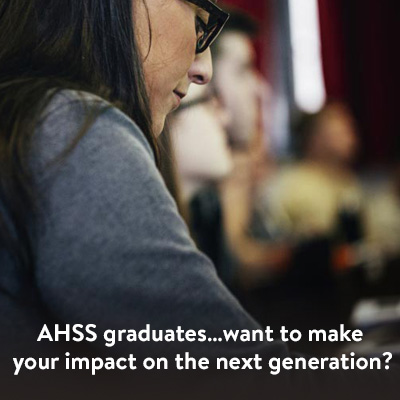 want to make your impact on the next generation?