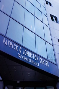 Front of Patrick G Johnston Centre for Cancer Research