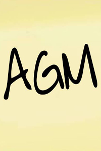 AGM written on yellow post it note